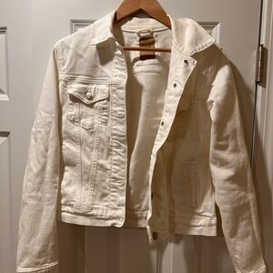 GAP Women's Off-White Denim Jacket size S.